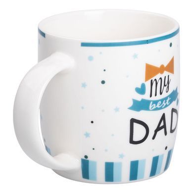 Чашка фарфоровая с надписями 450 (мл) My best dad RX-N240278MD