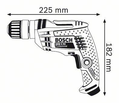 Ручная дисковая пила Bosch GKS 190 + Дрель 1-скор. Bosch GBM 6 RE БЗП (0601623000A)