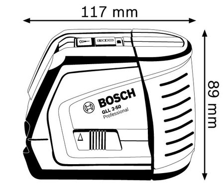 Лінійний лазерний нівелір Bosch GLL 2-50 Prof + BM1 (L-boxx)