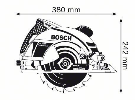 Ручная дисковая пила Bosch GKS 190 + Дрель 1-скор. Bosch GBM 6 RE БЗП (0601623000A)
