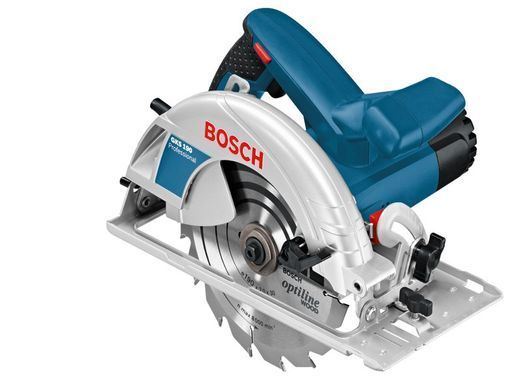 Ручная дисковая пила Bosch GKS 190 + Дрель 1-скор. Bosch GBM 6 RE БЗП (0601623000A)