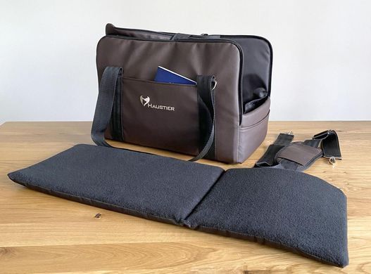 Сумка Переноска для Собак и Котов Voyage Chocolate экокожа S - 40х24х29см