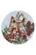 Круглая гобеленовая новогодняя салфетка Squirrel D35см