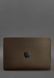 Кожаный чехол для MacBook 14 дюймов Темно-коричневый Crazy Horse