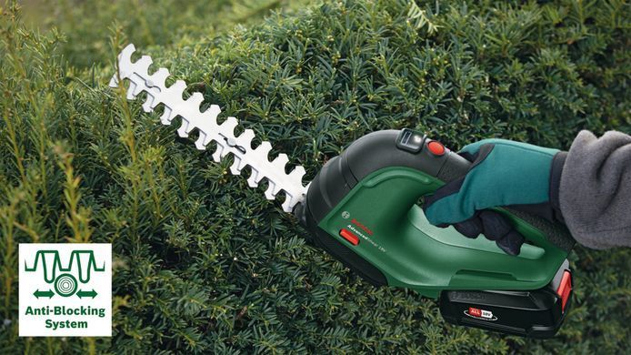 Акумуляторні кущорізи-ножиці для трави Bosch AdvancedShear 18V-10 (0600857000) Аку 2Ач та ЗП