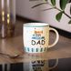 Чашка фарфоровая с надписями 450 (мл) My best dad RX-N240278MD