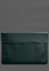 Шкіряний чохол-конверт на магнітах для MacBook 15 дюйм Зелений, Зелений