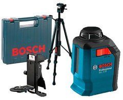 Лазерный нивелир Bosch GLL 2-20 + штатив BT 150 + держатель BM3 + чемодан
