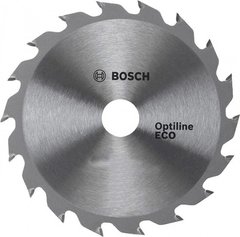 Пиляльний диск Bosch Optiline Eco 160×2,5×20 мм, 18 зубів (2608641785)