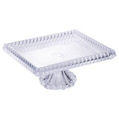 Тортівниця прямокутна на ніжці 30&times;25&times;13 (см) скляна HP-19-147, Прозрачный