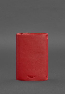 Кожаный блокнот софт-бук 7.0 красный
