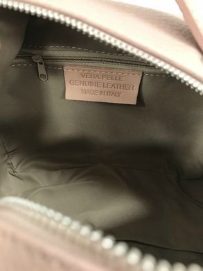 Жіноча шкіряна сумка крос-боді Italian fabric bags 1166 beige