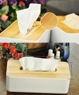 Бокс для серветок Tissue 21 см, Білий
