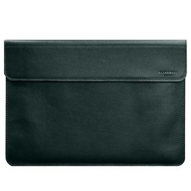 Шкіряний чохол-конверт на магнітах для MacBook 15 дюйм Зелений, Зелений