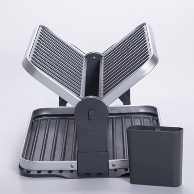 Сушарка складна для посуду двоярусна з піддоном HP-46-11
