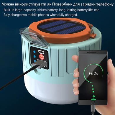 Фонарь кемпинговый аккумуляторный LED лампа для кемпинга с зарядкой от usb RCD3514-SEL