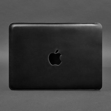 Шкіряний чохол для MacBook 14 дюйм Чорний Crazy Horse, Черный