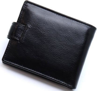 Стильне шкіряне чоловіче портмоне ST Leather В103 Коричневий, Черный