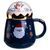Чашка порцелянова з кришкою Christmas 400 (мл) Синій Yiwu FM-CS-41B, Синий
