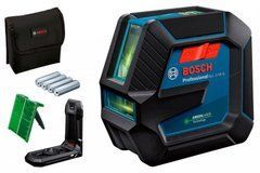 Лазерний нівелір Bosch GLL 2-15 G Professional + тримач LB 10 + мішень (0601063W00)