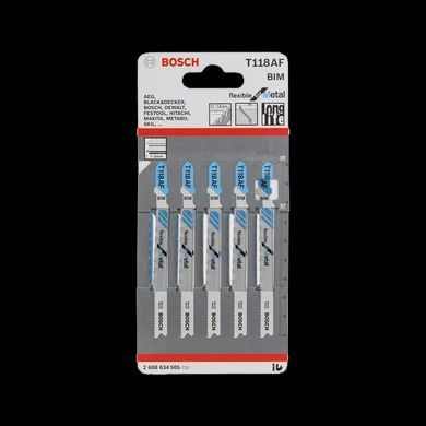 Полотно для лобзика Bosch (2608634505) T 118 AF, BIM 5 шт