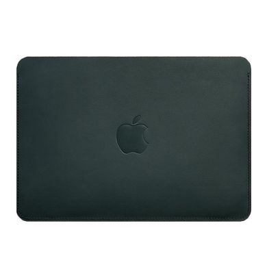Чохол із натуральної шкіри для MacBook 13 дюйм Зелений краст, Зелений