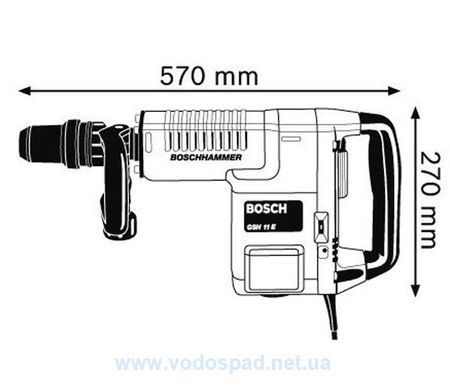 Отбойный молоток Bosch GSH 11 E + Аккумуляторная дрель-шуруповерт Bosch GSR 120-LI Professional (0611316708А)