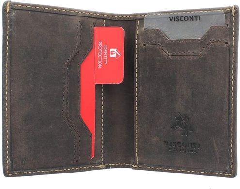Кошелек мужской кожаный Visconti VSL26 Javelin c RFID Oil Brown