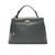 Жіноча шкіряна сумка Italian fabric bags 2068 black, серый, Шкіра, Клапан