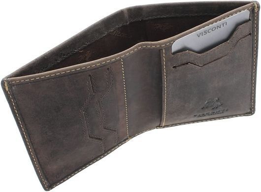 Кошелек мужской кожаный Visconti VSL26 Javelin c RFID Oil Brown