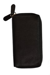 Гаманець жіночий шкіряний Italian fabric bags 7089 black