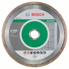 Бриллиантовый диск Bosch из керамики 180x22,23x1,6x7 мм, 10 шт (2608603233)