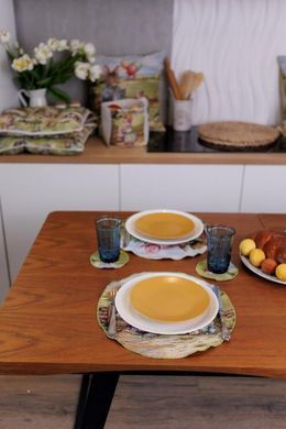 Кругла Великодня серветка на стіл Настрій D35см, Пасха