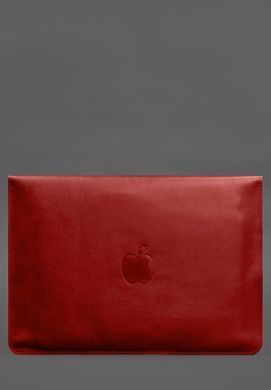 Шкіряний чохол-конверт на магнітах для MacBook 15 дюйм Червоний, Червоний