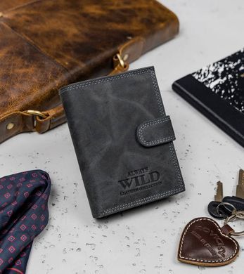 Гаманець чоловічий шкіряний Always Wild N4L-P-CHM-1010 чорний