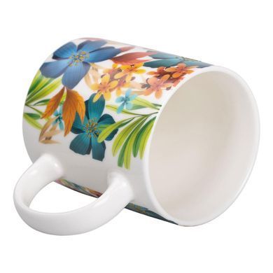 Кружка фарфоровая с рисунком 400 (мл) для чая и кофе RX-N240472BL