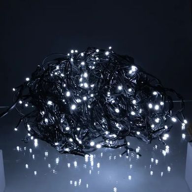 Уличная гирлянда Бахрома 25 м 405 LED черный провод Белый 25MBW