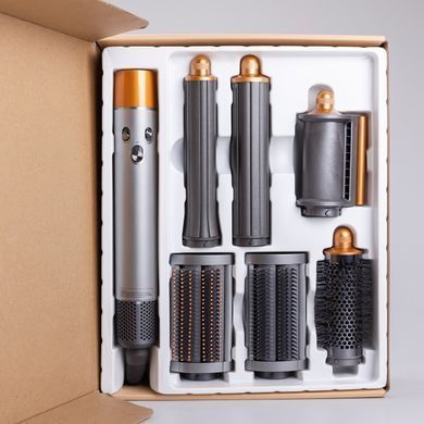 Мультистайлер для волос Airwrap Complete Long 6 насадок, серый X9G