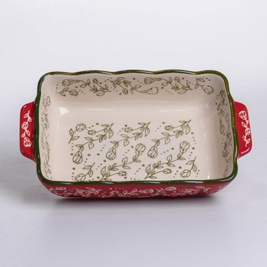 Форма для випікання Vintage 23&times;14&times;5 (см) прямокутна форма для випікання в духовці з ручками Червона HM05-09, Червоний