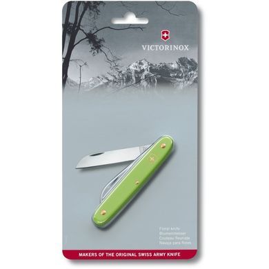 Ніж для саду Victorinox Floral Knife, 100мм/1функ/зелен мат(блістер) (Vx39050.47B1)