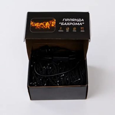 Уличная гирлянда Бахрома 25 м 405 LED черный провод Белый 25MBW