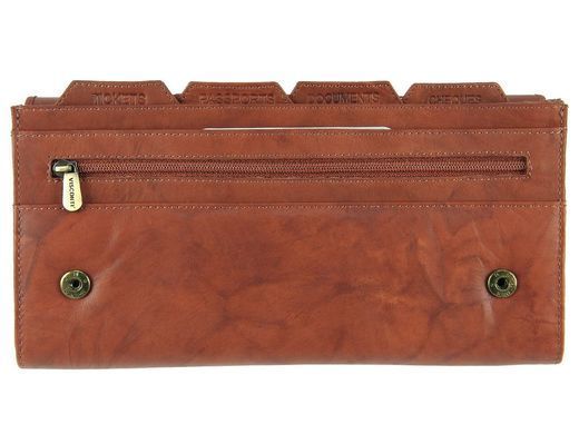 Кошелек для путешествий (тревелер) Visconti 1179 - Polo (brown)