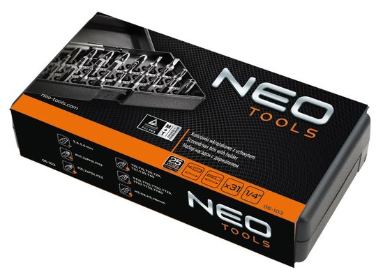Neo Tools 06-103 Насадки з тримачем, набiр 31 шт.*1 уп.
