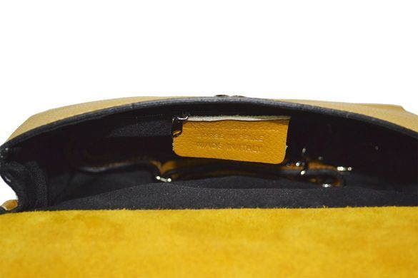 Женская кожаная сумка Italian fabric bags 2109 yellow