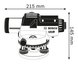 Оптический нивелир Bosch GOL 26 D + штатив BT 160 + линейка GR 500 (0601068002)