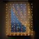 Новорічна гірлянда штора 2х2 м 80 LED кімнатна білий провід Жовтий ZWM2280LEDY