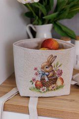 Пасхальная гобеленовая корзина для хлеба Соцветие