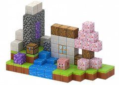 Магнитный конструктор Minecraft Домик с Сакурой и водой на 110 кубиков