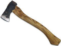 Сокира маленький туристичний (Axe_ukr_Y8_1000) сталь: У8 (56-57HRC), довжина 42 см, Вага 1000 гр.