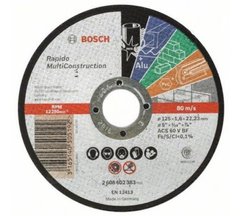 Круг відрізний Bosch (2608602383) Rapido Multi Construction 125x1.6 мм